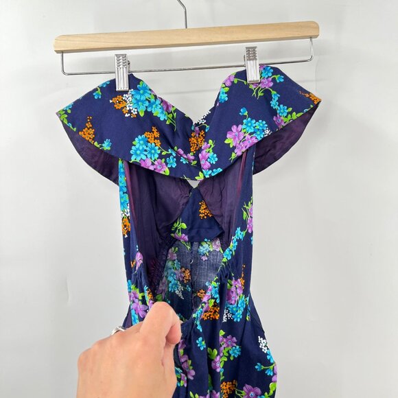 Vintage Melodie Frocks co.  Halter Floral Maxi Dress - Picture 5 of 6